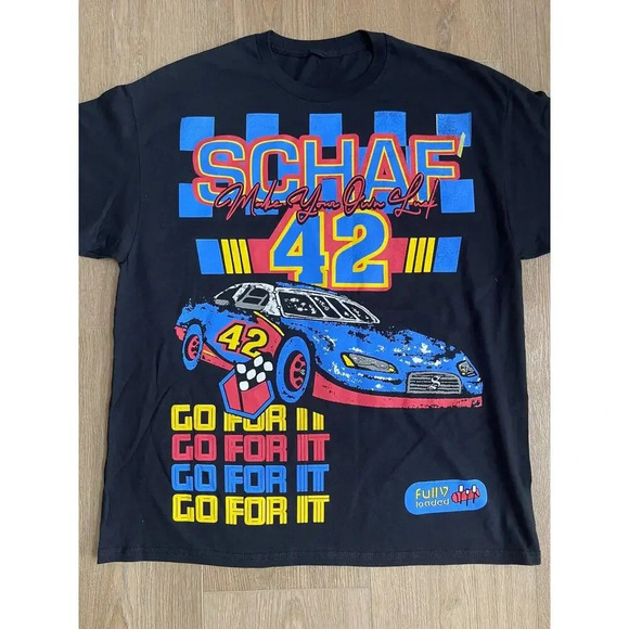 Schaf Racing Co. Men’s Make Your Own Luck Graphic Tee Cars Sz XL NWOT - Picture 4 of 8